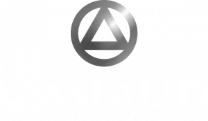 logo Amiaud white anglais